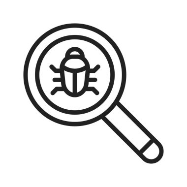 Hata simgesi vektör resmini bul. Mobil uygulama web uygulaması ve yazdırma ortamı için uygundur.