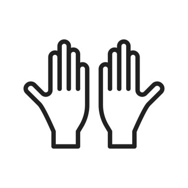 Eldiven simgesi vektör görüntüsü. Mobil uygulama web uygulaması ve yazdırma ortamı için uygundur.