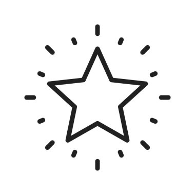 Parlayan Yıldız ikon vektör görüntüsü. Mobil uygulama web uygulaması ve yazdırma ortamı için uygundur.