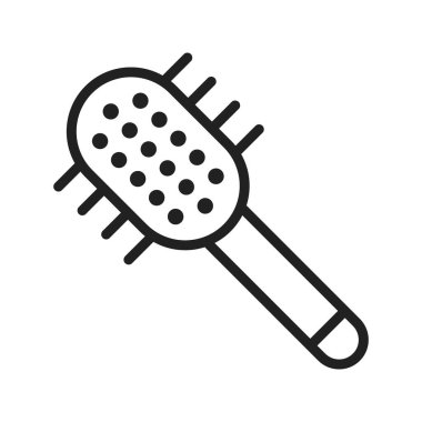 Saç fırçası ikonu vektör görüntüsü. Mobil uygulama web uygulaması ve yazdırma ortamı için uygundur.