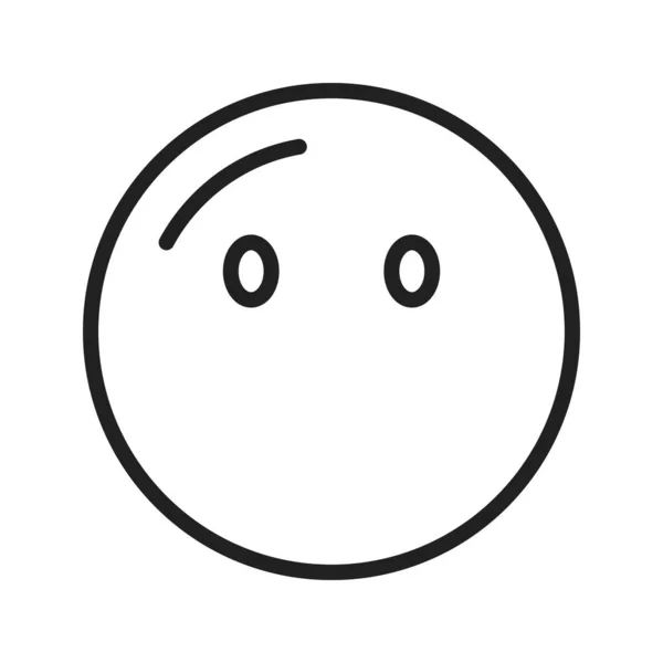 Gesicht Ohne Mund Symbolvektorbild Geeignet Für Mobile Applikationen Und Printmedien — Stockvektor