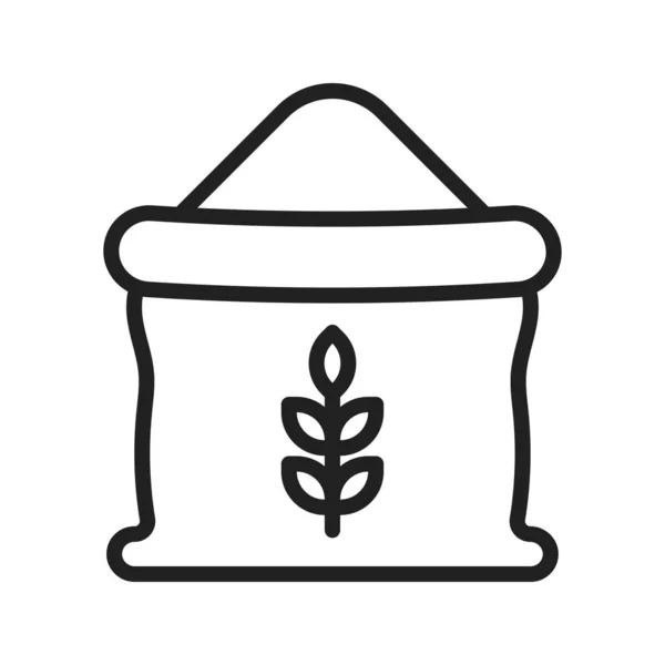 Mehlsack Symbol Vektorbild Geeignet Für Mobile Applikationen Und Printmedien — Stockvektor