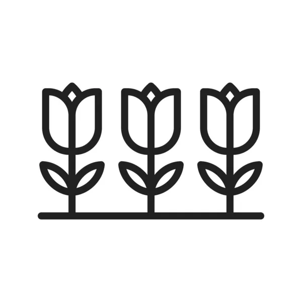 Blumen Symbol Vektorbild Geeignet Für Mobile Applikationen Und Printmedien — Stockvektor