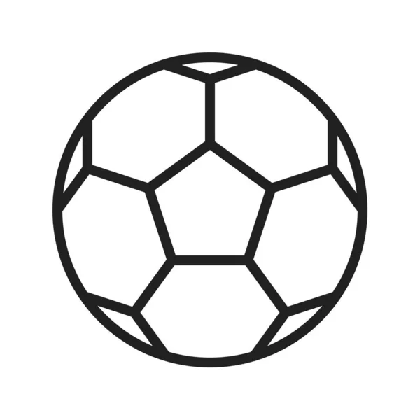 Fodbold Ikon Vektor Billede Velegnet Til Webapplikationer Printmedier Til Mobilapplikationer – Stock-vektor