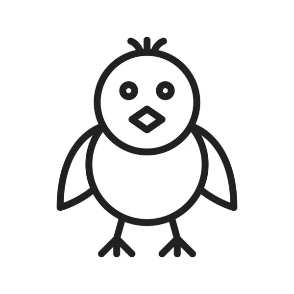 Vektorový Obrázek Ikony Baby Chick Vhodné Pro Mobilní Aplikace Tisková — Stockový vektor