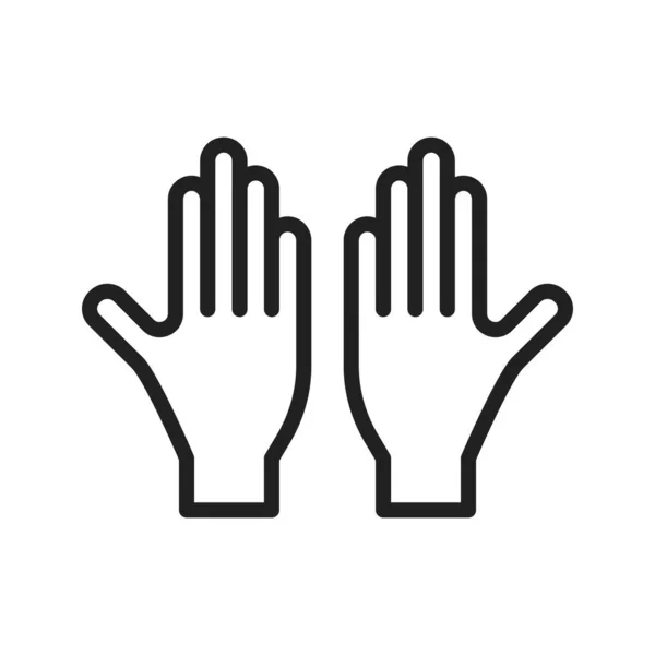 Векторное Изображение Значка Перчатки Подходит Мобильных Приложений Веб Приложений Печатных — стоковый вектор