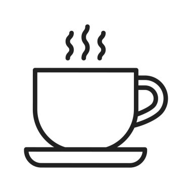 Sıcak İçecek ikonu vektör görüntüsü. Mobil uygulama web uygulaması ve yazdırma ortamı için uygundur.