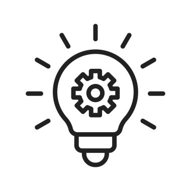 Yenilikçi Fikir simgesi vektör resmi. Mobil uygulama web uygulaması ve yazdırma ortamı için uygundur.