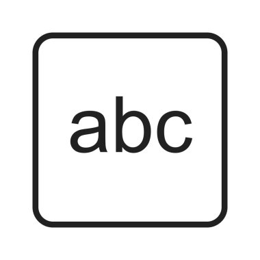 Latin harfleri simge vektör resmini girin. Mobil uygulama web uygulaması ve yazdırma ortamı için uygundur.