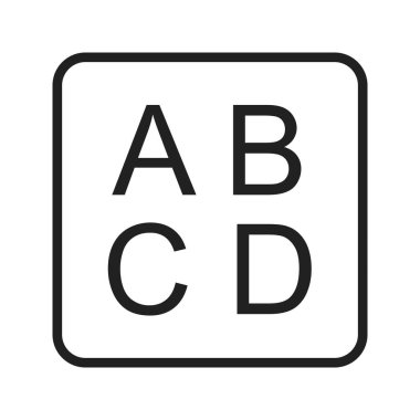 Latince Büyük harf ikon vektör görüntüsü girin. Mobil uygulama web uygulaması ve yazdırma ortamı için uygundur.