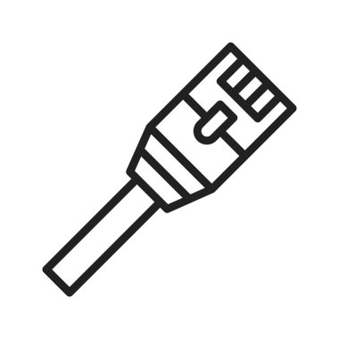 İnternet Kablo ikonu vektör görüntüsü. Mobil uygulama web uygulaması ve yazdırma ortamı için uygundur.