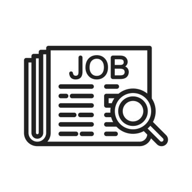 Görev Arama simgesi vektör görüntüsü. Mobil uygulama web uygulaması ve yazdırma ortamı için uygundur.