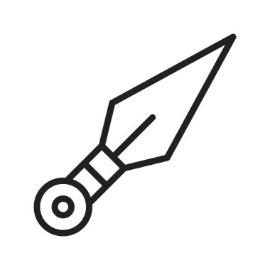Kunai ikon vektör görüntüsü. Mobil uygulama web uygulaması ve yazdırma ortamı için uygundur.