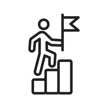 Liderlik simgesi vektör görüntüsü. Mobil uygulama web uygulaması ve yazdırma ortamı için uygundur.