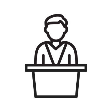 Ders simgesi vektör görüntüsü. Mobil uygulama web uygulaması ve yazdırma ortamı için uygundur.