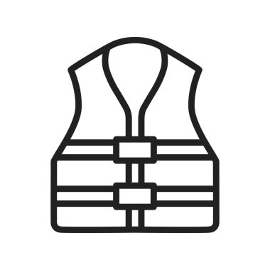 Life Jacket ikon vektör görüntüsü. Mobil uygulama web uygulaması ve yazdırma ortamı için uygundur.