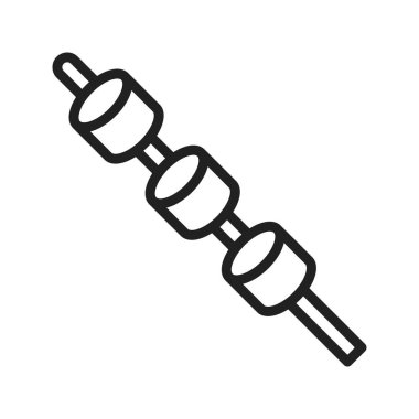 Marshmallow ikon vektör görüntüsü. Mobil uygulama web uygulaması ve yazdırma ortamı için uygundur.