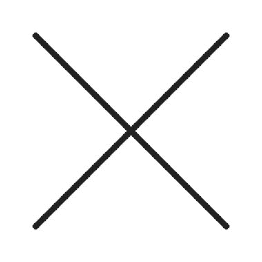 Simge vektör resmini çarp. Mobil uygulama web uygulaması ve yazdırma ortamı için uygundur.