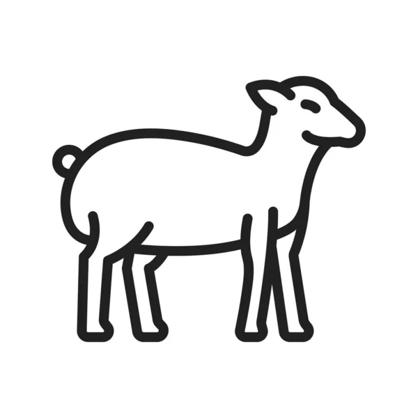 Lamb Icon Vector Image Suitable Mobile Application Web Application Print — Stock Vector