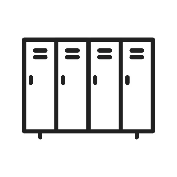 Lockers Icono Imagen Vectorial Adecuado Para Aplicaciones Móviles Aplicación Web — Archivo Imágenes Vectoriales