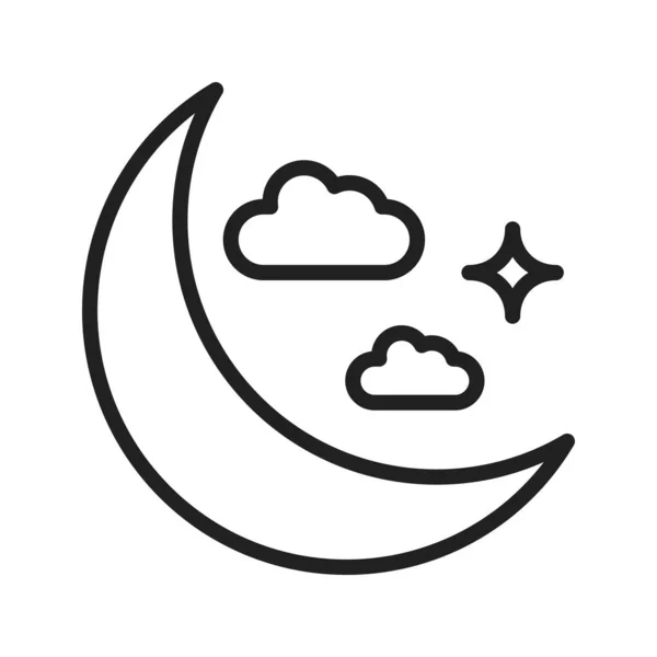 Hold Ikon Vektor Kép Mobilalkalmazás Webes Alkalmazáshoz Nyomtatott Médiához Alkalmas — Stock Vector