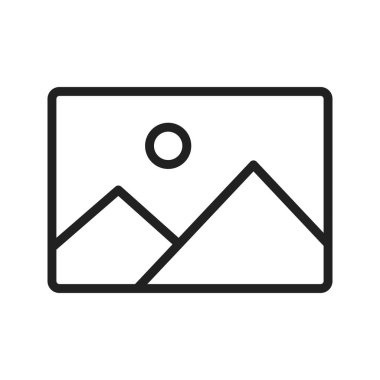 Resim simgesi vektör görüntüsü. Mobil uygulama web uygulaması ve yazdırma ortamı için uygundur.