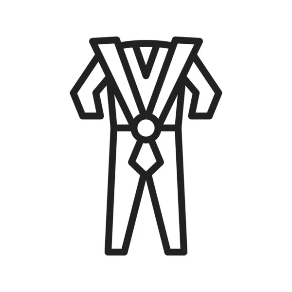 Ninja Dress Symbolvektorbild Geeignet Für Mobile Applikationen Und Printmedien — Stockvektor