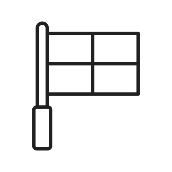 Symbolvektorbild Von Offside Flag Geeignet Für Mobile Applikationen Und Printmedien — Stockvektor