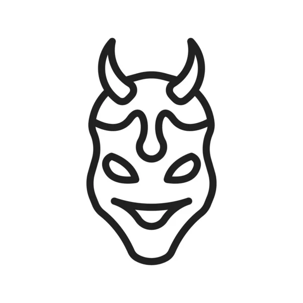 Oni Icon Vector Image Suitable Mobile Application Web Application Print — Stock Vector