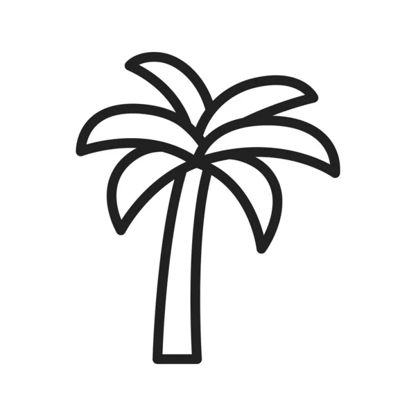 Palm Tree Pictogram Vectorafbeelding Geschikt Voor Mobiele Applicatie Webapplicatie Printmedia — Stockvector