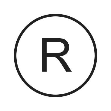 Kayıtlı simge vektör görüntüsü. Mobil uygulama web uygulaması ve yazdırma ortamı için uygundur.