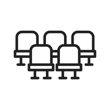 Koltuk simgesi vektör görüntüsü. Mobil uygulama web uygulaması ve yazdırma ortamı için uygundur.