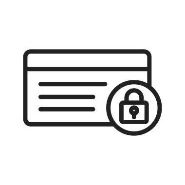 Para simgesi vektör resmini emniyete al. Mobil uygulama web uygulaması ve yazdırma ortamı için uygundur.