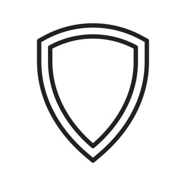 Kalkan simgesi vektör görüntüsü. Mobil uygulama web uygulaması ve yazdırma ortamı için uygundur.