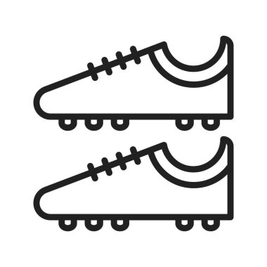 Futbol Çizmeleri ikon vektör görüntüsü. Mobil uygulama web uygulaması ve yazdırma ortamı için uygundur.