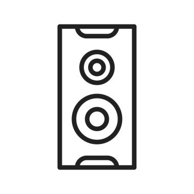 Hoparlörler ikon vektör görüntüsü. Mobil uygulama web uygulaması ve yazdırma ortamı için uygundur.