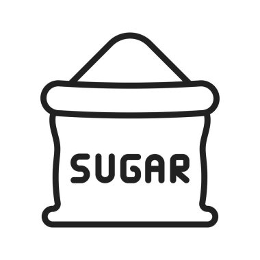 Şeker torbası ikon vektör görüntüsü. Mobil uygulama web uygulaması ve yazdırma ortamı için uygundur.
