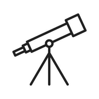 Teleskop simgesi vektör görüntüsü. Mobil uygulama web uygulaması ve yazdırma ortamı için uygundur.