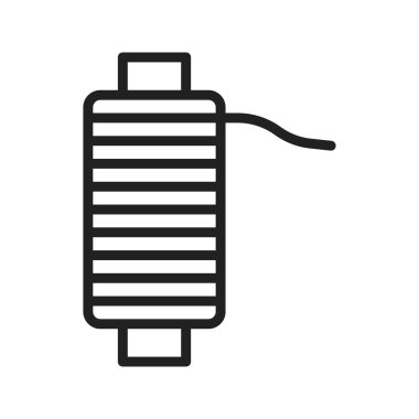 İplik simgesi vektör görüntüsü. Mobil uygulama web uygulaması ve yazdırma ortamı için uygundur.