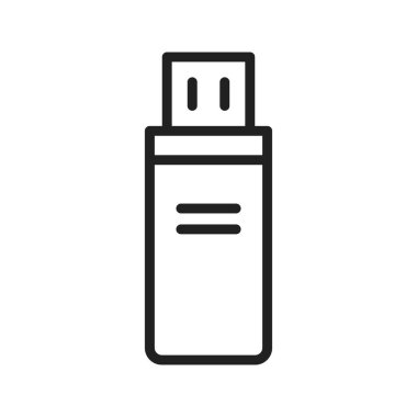 Usb Sürücüsü simge vektör görüntüsü. Mobil uygulama web uygulaması ve yazdırma ortamı için uygundur.