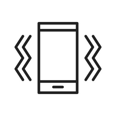 Titreşim Kipi ikon vektör görüntüsü. Mobil uygulama web uygulaması ve yazdırma ortamı için uygundur.