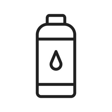 Su şişesi vektör görüntüsü. Mobil uygulama web uygulaması ve yazdırma ortamı için uygundur.