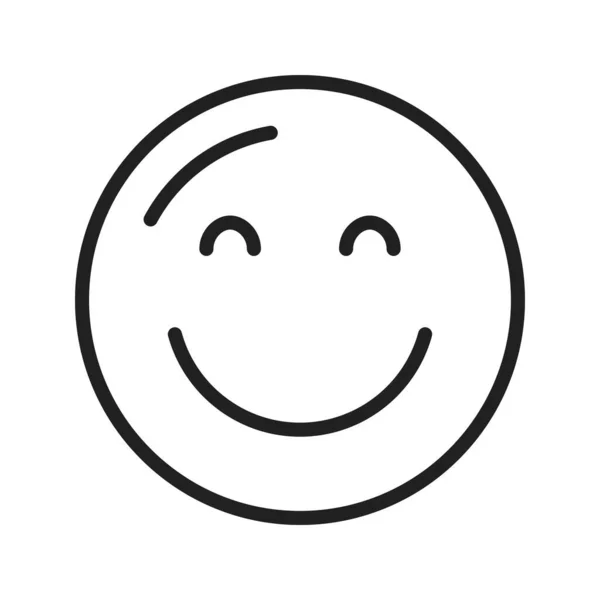 Relieved Face Icon Vector Image Suitable Mobile Application Web Application — Stock Vector
