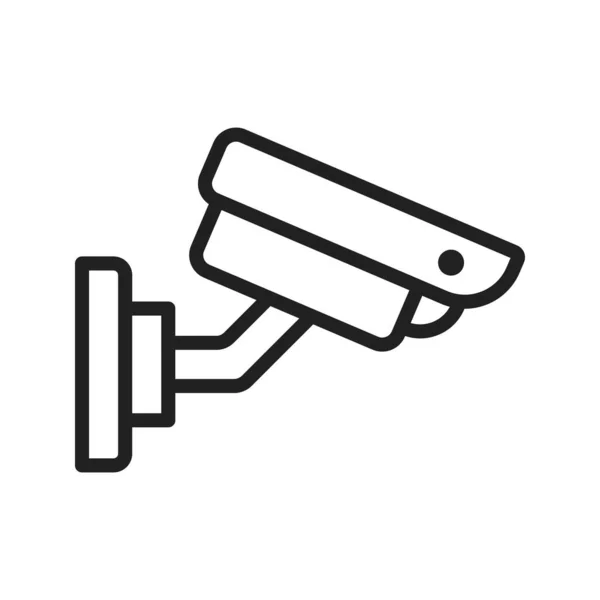 Güvenlik Kamerası Ikon Vektör Görüntüsü Mobil Uygulama Web Uygulaması Yazdırma — Stok Vektör