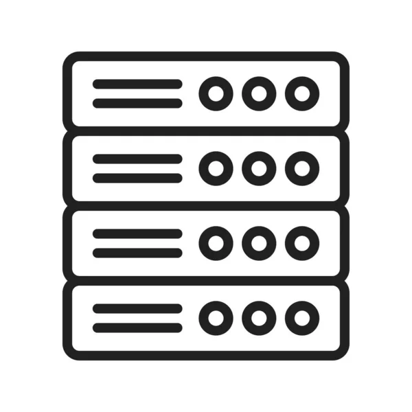 Server Icon Vektorbild Geeignet Für Mobile Applikationen Und Printmedien — Stockvektor