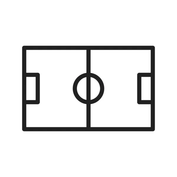 Векторное Изображение Иконки Футбольного Поля Подходит Мобильных Приложений Веб Приложений — стоковый вектор
