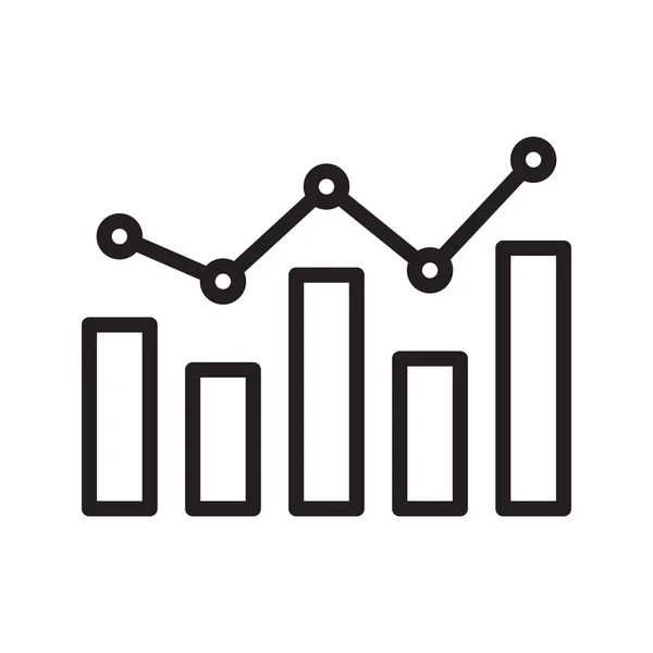 Imagem Vetorial Ícone Gráfico Estatístico Adequado Para Aplicativos Móveis Aplicação —  Vetores de Stock