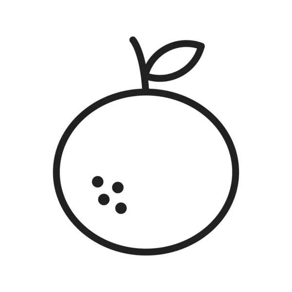 Tangerine Symbolvektorbild Geeignet Für Mobile Applikationen Und Printmedien — Stockvektor
