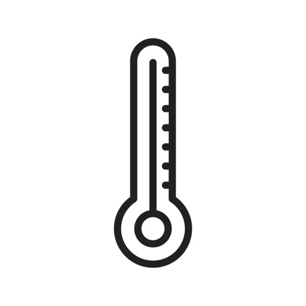 Векторное Изображение Иконки Термометра Подходит Мобильных Приложений Веб Приложений Печатных — стоковый вектор