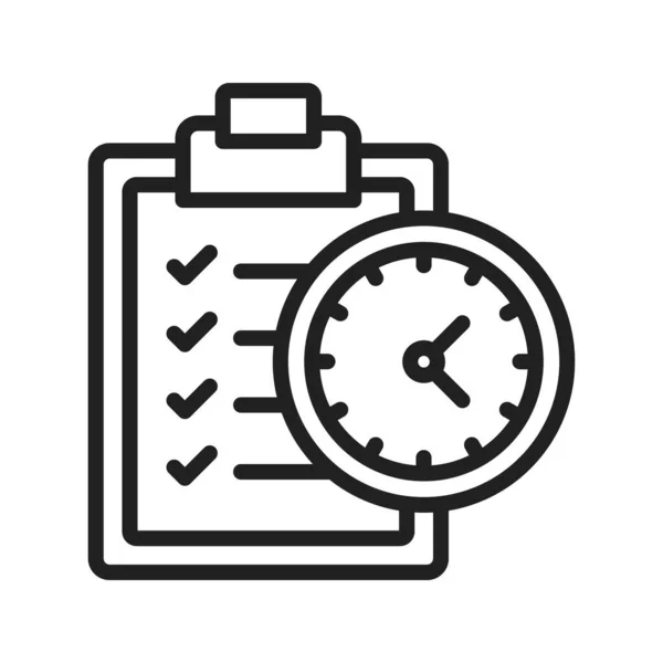 Icono Gestión Del Tiempo Imagen Vectorial Adecuado Para Aplicaciones Móviles — Vector de stock